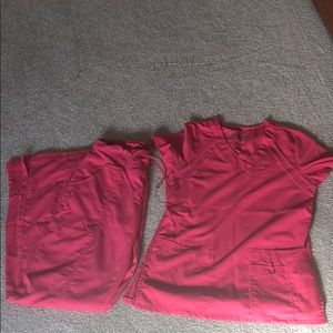Bright pink Grey’s Anatomy scrub outfit XS.